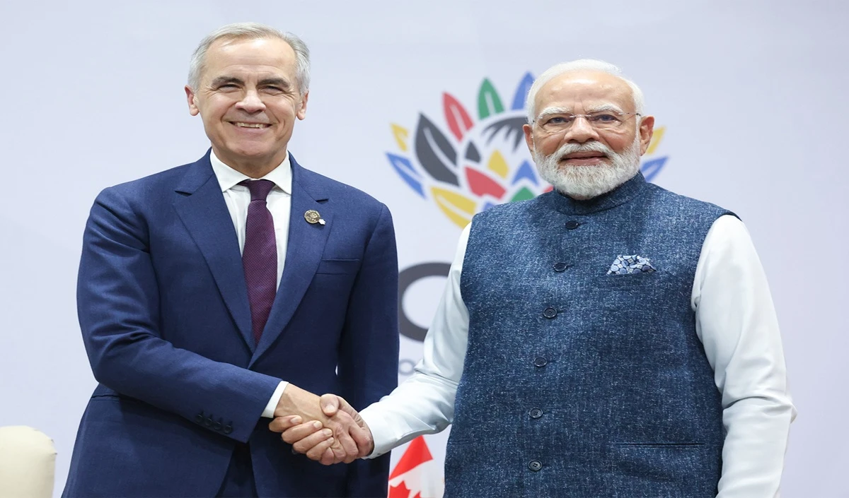 G-20 सम्मेलन: प्रधानमंत्री मोदी की कनाडा के मार्क कार्नी से मुलाकात, इन मुद्दों पर हुई चर्चा G-20 सम्मेलन: प्रधानमंत्री मोदी की कनाडा के मार्क कार्नी से मुलाकात, इन मुद्दों पर हुई चर्चा