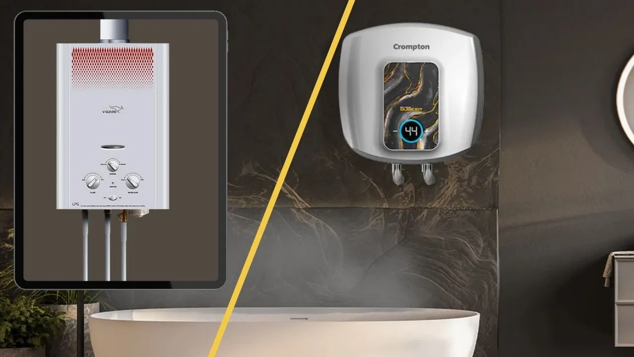 Gas Geyser VS Electric Geyser: टाइम, कीमत, सेफ्टी और लाइफ, कौन सा गीजर है आपके लिए बेस्ट? Gas Geyser VS Electric Geyser: टाइम, कीमत, सेफ्टी और लाइफ, कौन सा गीजर है आपके लिए बेस्ट?
