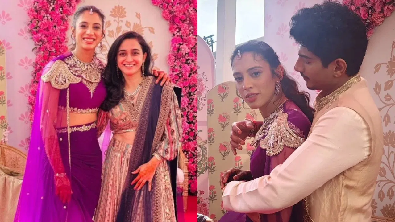 Smriti-Palash Wedding: मेहंदी सेरेमनी में दिखी स्मृति मंधाना की खूबसूरती, पलाश मुच्छल ने भी बिखेरा जलवा Smriti-Palash Wedding: मेहंदी सेरेमनी में दिखी स्मृति मंधाना की खूबसूरती, पलाश मुच्छल ने भी बिखेरा जलवा