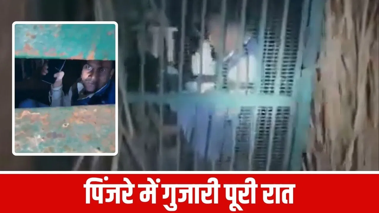 Video: तेंदुआ पकड़ने के लिए लगाया था पिंजरा, फंस गया इंसान; बहराइच में ये क्या हो गया? Video: तेंदुआ पकड़ने के लिए लगाया था पिंजरा, फंस गया इंसान; बहराइच में ये क्या हो गया?