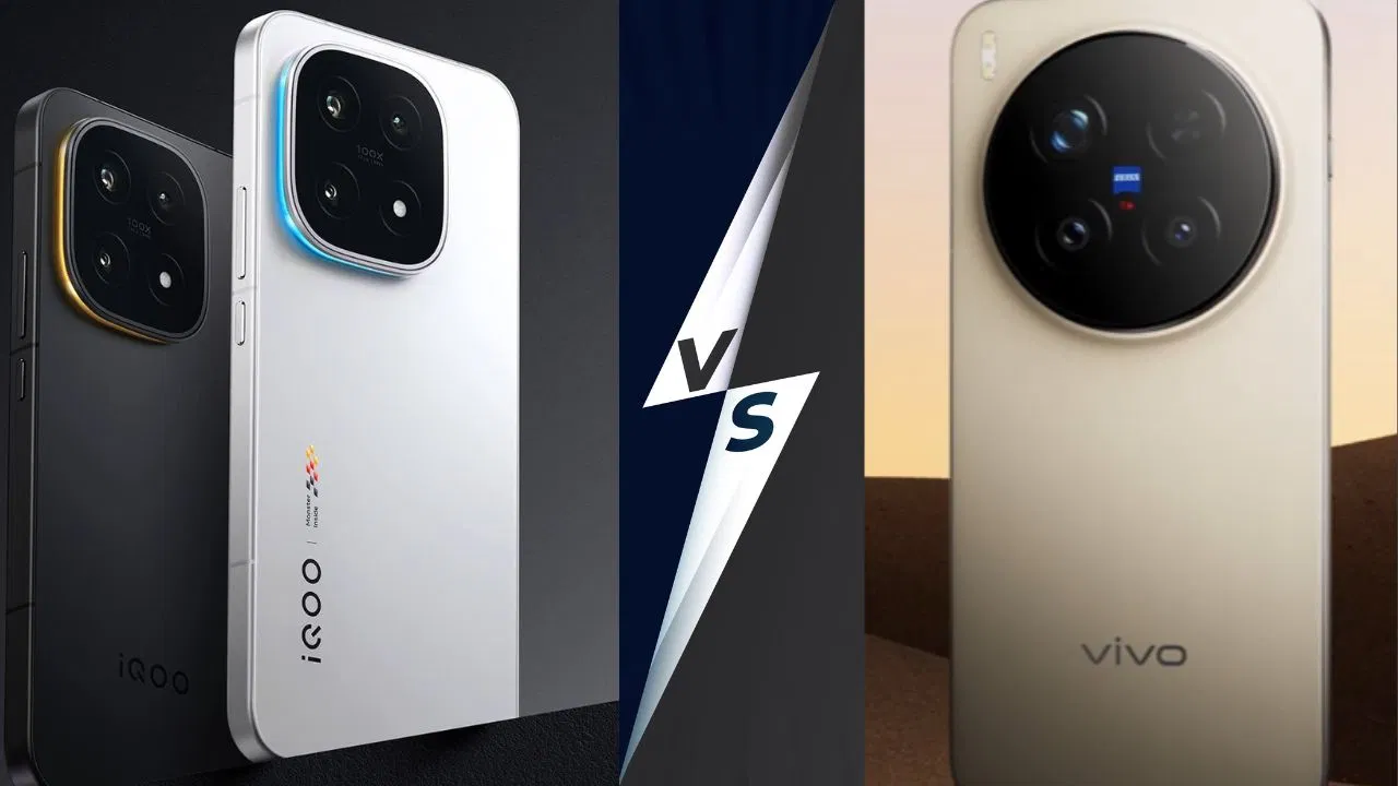 Vivo X300 vs iQOO 15: आने वाले हैं दो धांसू फोन, कैमरा और परफॉर्मेंस में कौन मारेगा बाजी? Vivo X300 vs iQOO 15: आने वाले हैं दो धांसू फोन, कैमरा और परफॉर्मेंस में कौन मारेगा बाजी?