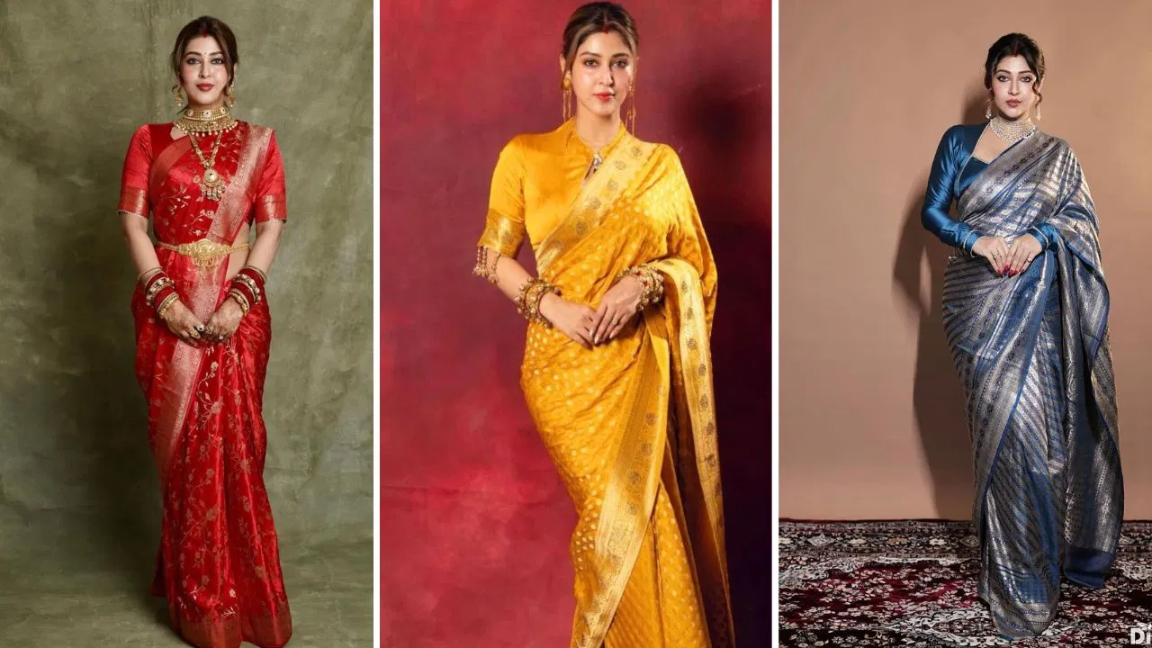 तुलसी विवाह पर पहनीं है साड़ी, टीवी की पार्वती से लें फैशन टिप्स तुलसी विवाह पर पहनीं है साड़ी, टीवी की पार्वती से लें फैशन टिप्स