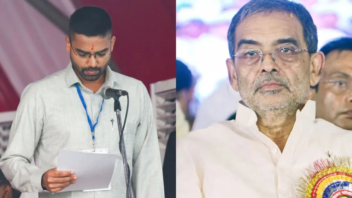बिहार: RLM चीफ के बेटे को मंत्री बनाने पर बवाल, नेताओं के सामूहिक इस्तीफे ने खड़े किए कई सवाल बिहार: RLM चीफ के बेटे को मंत्री बनाने पर बवाल, नेताओं के सामूहिक इस्तीफे ने खड़े किए कई सवाल