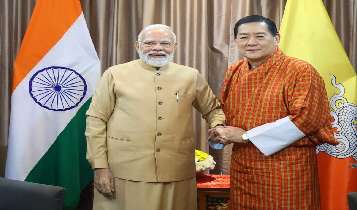 राजा वांगचुक से मुलाकात, जलविद्युत परियोजना पर बनी सहमति, भूटान का दौरा पूरा कर दिल्ली के लिए रवाना हुए पीएम मोदी राजा वांगचुक से मुलाकात, जलविद्युत परियोजना पर बनी सहमति, भूटान का दौरा पूरा कर दिल्ली के लिए रवाना हुए पीएम मोदी
