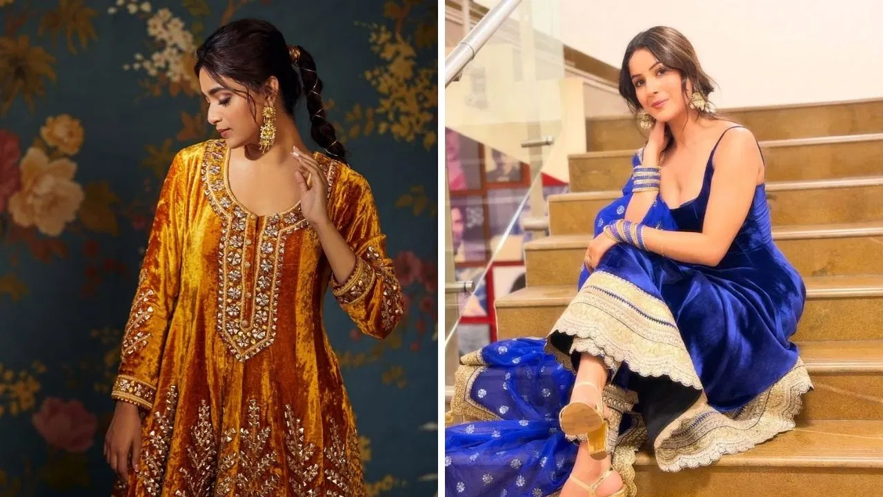 सर्दियों के लिए वेलवेट सूट के डिजाइन, एक्ट्रेस से आइडिया लेकर सिलवाएं सर्दियों के लिए वेलवेट सूट के डिजाइन, एक्ट्रेस से आइडिया लेकर सिलवाएं