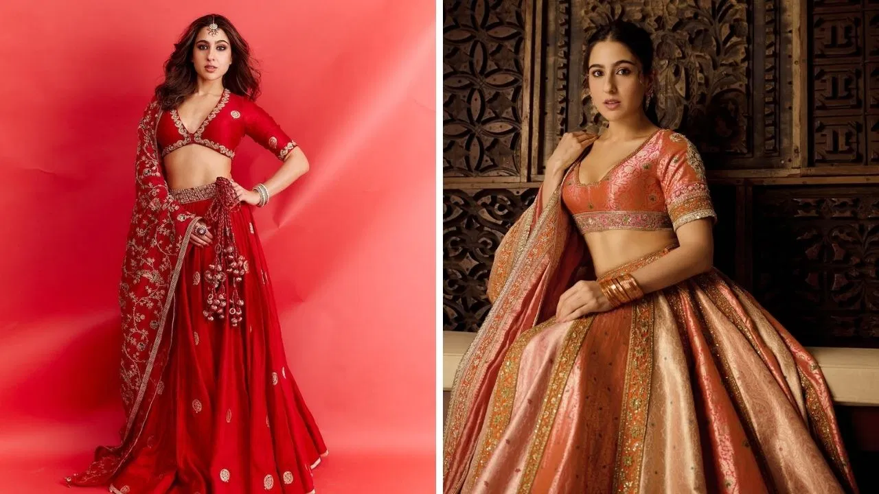 सारा अली खान के लहंगा डिजाइन होते हैं कमाल, इस वेडिंग सीजन लें आइडिया सारा अली खान के लहंगा डिजाइन होते हैं कमाल, इस वेडिंग सीजन लें आइडिया