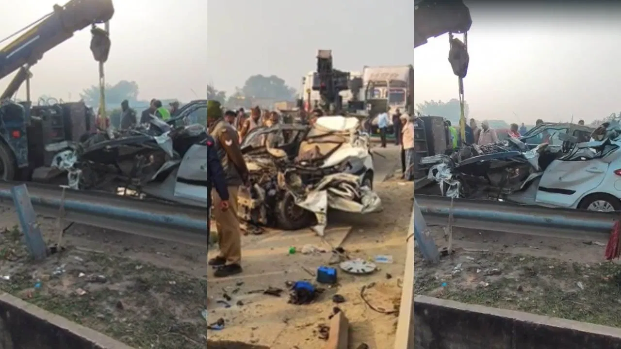 हाईवे किनारे खड़ा था कंटेनर, तेज रफ्तार में आई कार ने मारी टक्कर… उड़ गए परखच्चे, पिता-बेटे समेत 4 की मौत हाईवे किनारे खड़ा था कंटेनर, तेज रफ्तार में आई कार ने मारी टक्कर... उड़ गए परखच्चे, पिता-बेटे समेत 4 की मौत