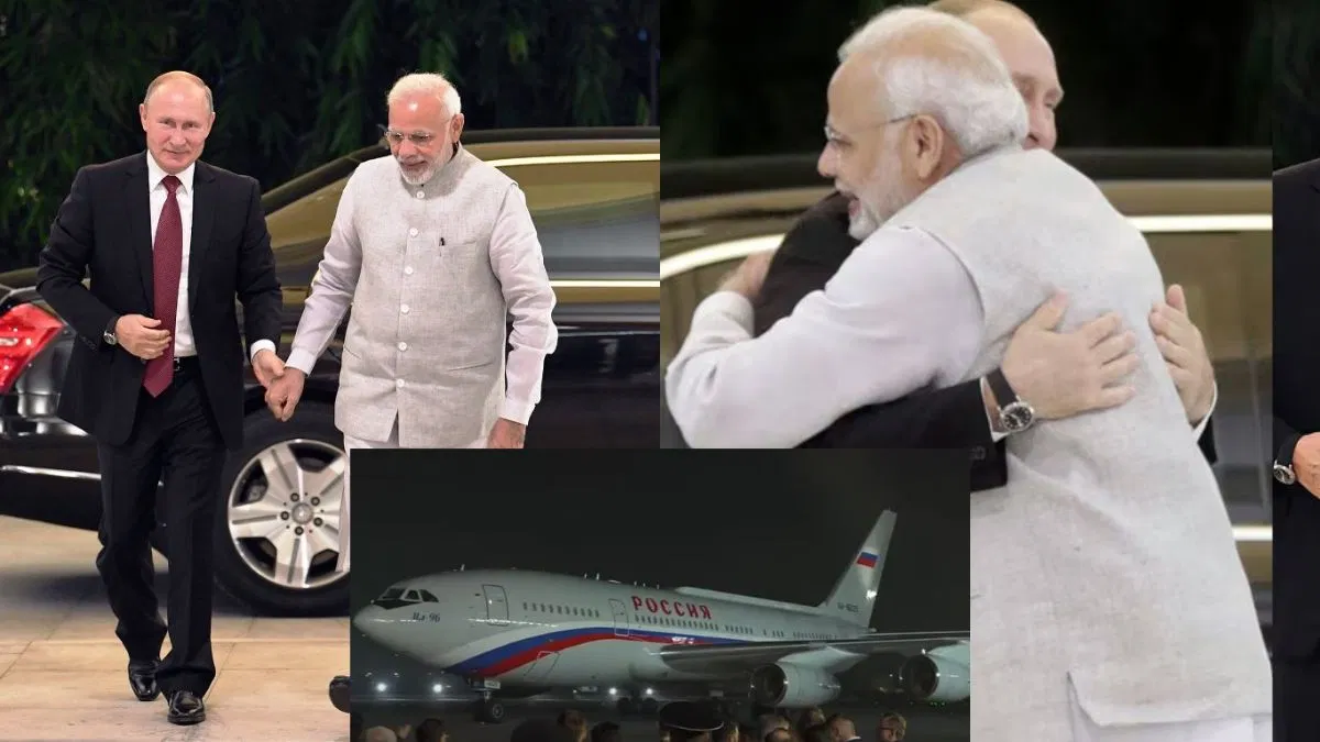 4 साल बाद दिल्ली में पुतिन का Warm Welcome, पीएम मोदी ने गले लगाकर किया स्वागत, देखें तस्वीरें 4 साल बाद दिल्ली में पुतिन का Warm Welcome, पीएम मोदी ने गले लगाकर किया स्वागत, देखें तस्वीरें
