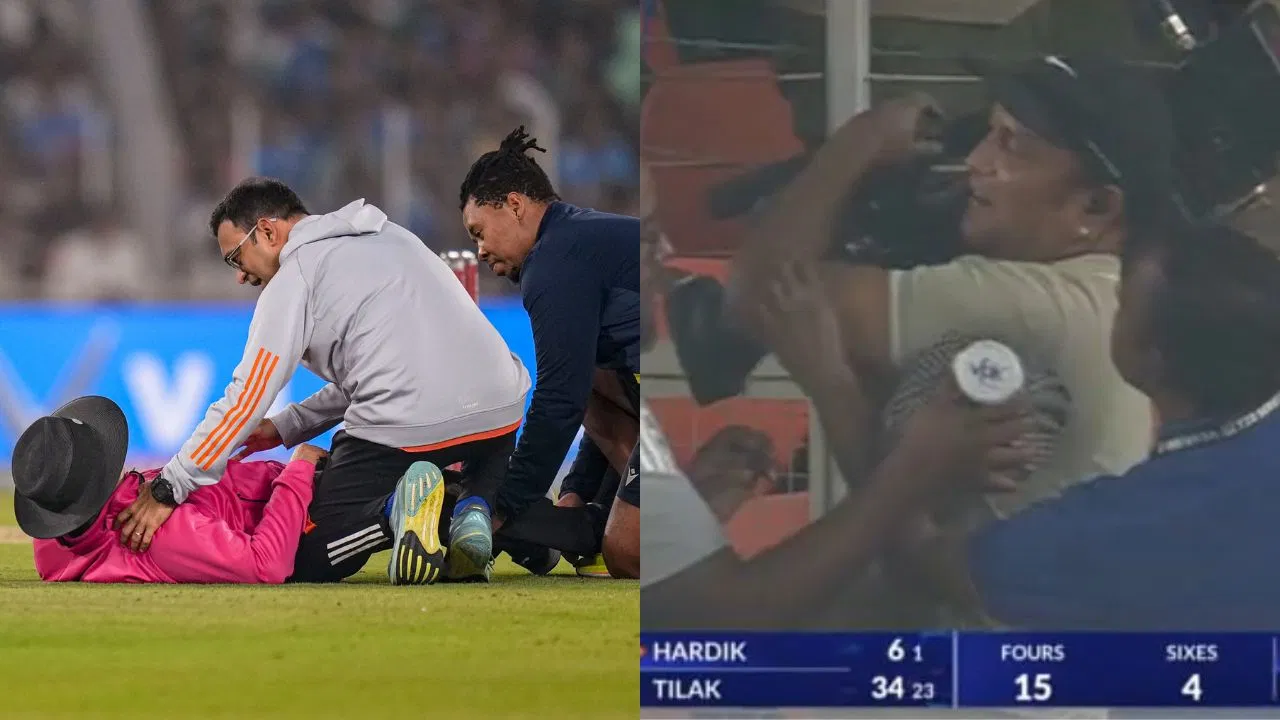 IND vs SA: अंपायर हुआ घायल, कैमरामैन भी चोटिल, दो खिलाड़ियों के कारण अहमदाबाद T20 में हुए हादसे IND vs SA: अंपायर हुआ घायल, कैमरामैन भी चोटिल, दो खिलाड़ियों के कारण अहमदाबाद T20 में हुए हादसे