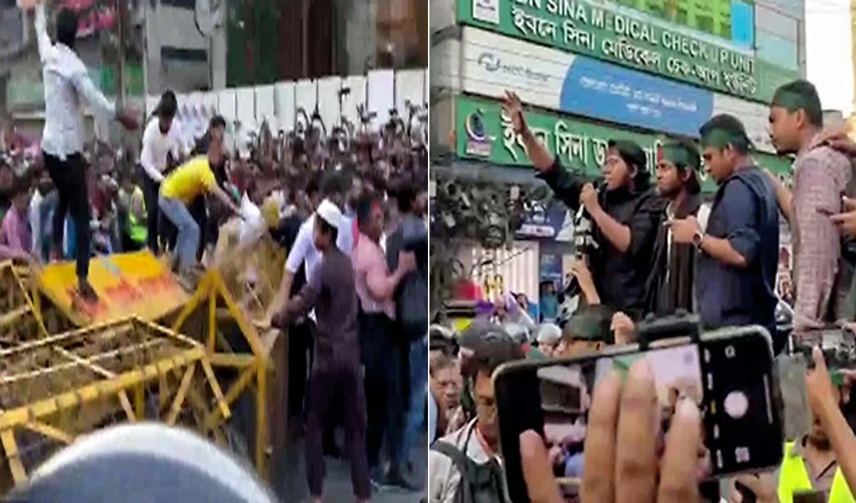 Prabhasakshi NewsRoom: Dhaka की सड़कों पर लगे भारत विरोधी नारे, Sheikh Hasina के बेटे ने कहा- India के लिए वास्तविक खतरा है Yunus Govt Prabhasakshi NewsRoom: Dhaka की सड़कों पर लगे भारत विरोधी नारे, Sheikh Hasina के बेटे ने कहा- India के लिए वास्तविक खतरा है Yunus Govt