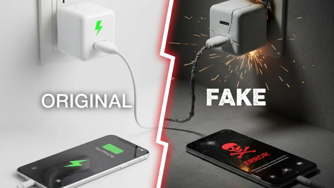 Tips and Tricks: आपके Mobile का चार्जर असली है या नकली? ऐसे करें पहचान Tips and Tricks: आपके Mobile का चार्जर असली है या नकली? ऐसे करें पहचान