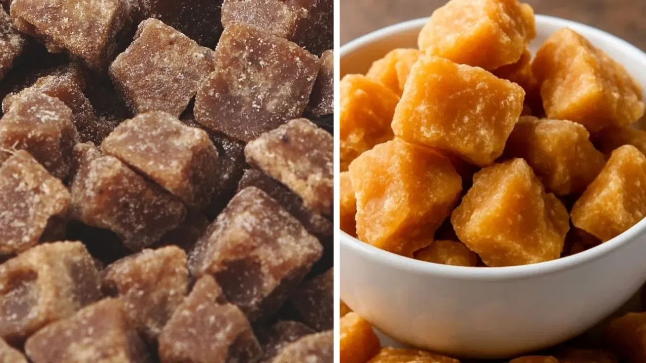 Types Of Jaggery : पीला या काला….कौन सा गुड़ ज्यादा ताकतवर ? पोषक तत्वों में कौन आगे? Types Of Jaggery : पीला या काला....कौन सा गुड़ ज्यादा ताकतवर ? पोषक तत्वों में कौन आगे?