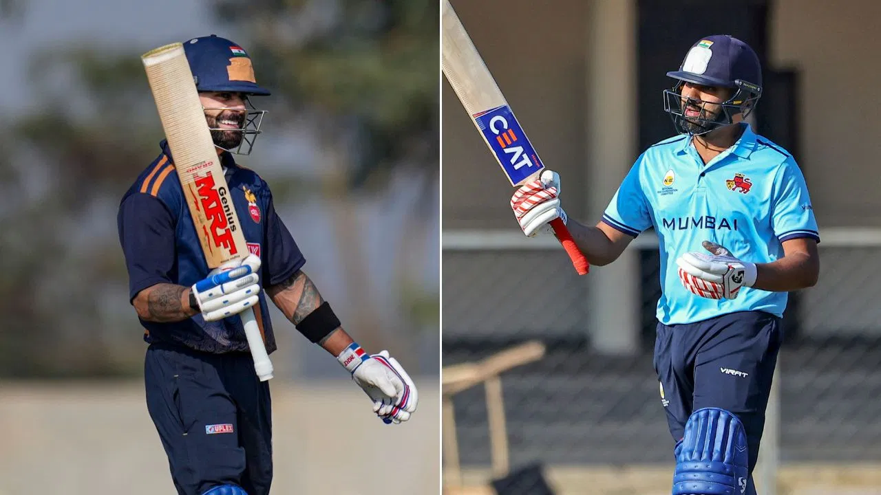 Vijay Hazare Trophy में रोहित शर्मा-विराट कोहली का अगला मैच कब? इन टीमों से होगा सामना Vijay Hazare Trophy में रोहित शर्मा-विराट कोहली का अगला मैच कब? इन टीमों से होगा सामना