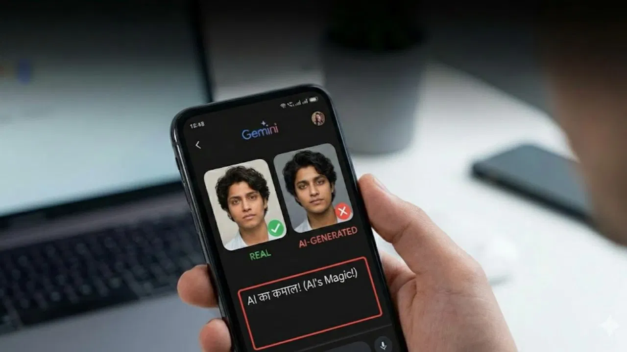 असली है या AI का कमाल? Google Gemini से मिनटों में पकड़ें फोटो और वीडियो का ‘झूठ’ असली है या AI का कमाल? Google Gemini से मिनटों में पकड़ें फोटो और वीडियो का 'झूठ'