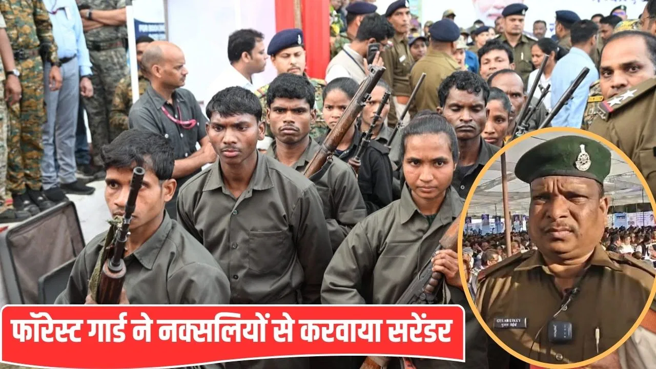 एक फॉरेस्ट गार्ड ने की पहल, बालाघाट में 10 खूंखार नक्सलियों को मनाया… करवा दिया सरेंडर एक फॉरेस्ट गार्ड ने की पहल, बालाघाट में 10 खूंखार नक्सलियों को मनाया... करवा दिया सरेंडर