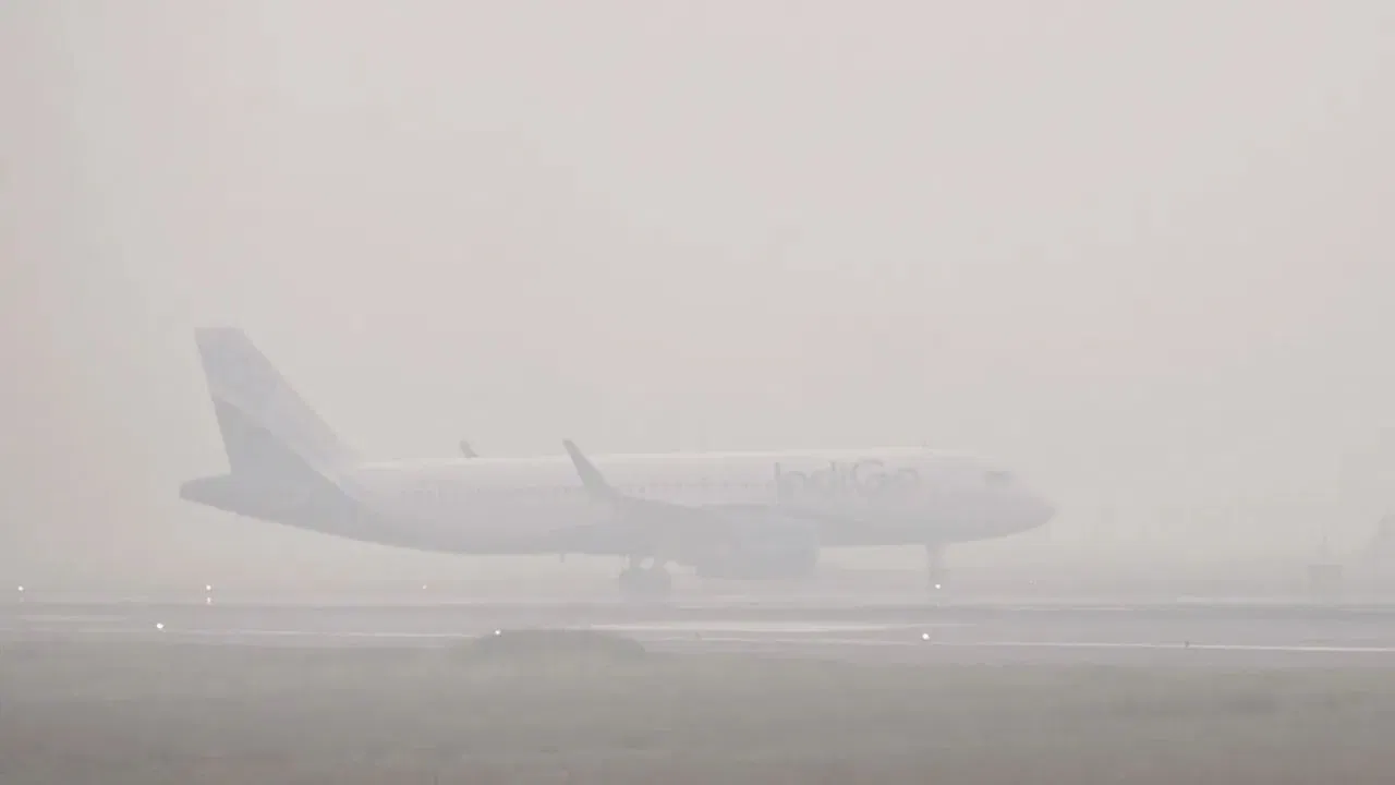 घने कोहरे से Airport पर उड़ानें प्रभावित, दिल्ली में 138 फ्लाइट कैंसिल, श्रीनगर में भी असर घने कोहरे से Airport पर उड़ानें प्रभावित, दिल्ली में 138 फ्लाइट कैंसिल, श्रीनगर में भी असर