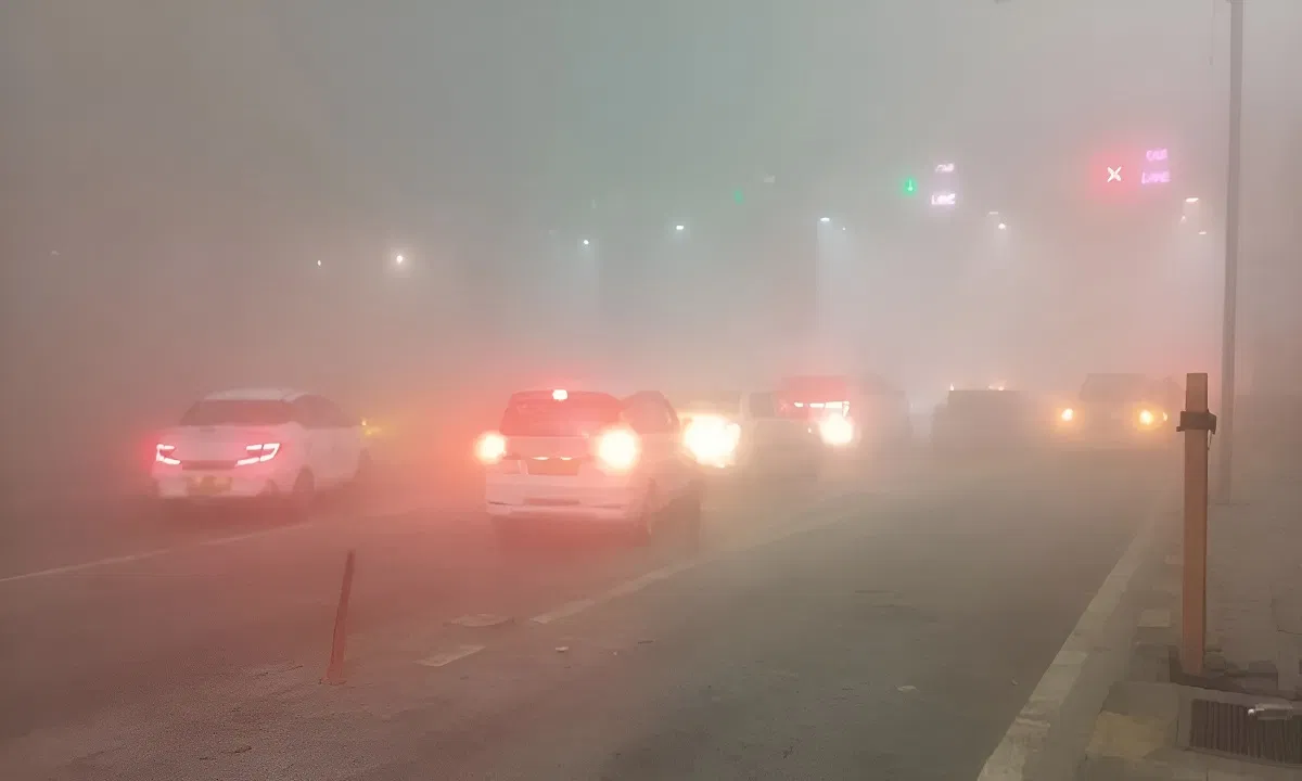 नोएडा में घने कोहरे और प्रदूषण का डबल अटैक, AQI लेवल 450, मौसम विभाग का ठंड को लेकर नया अपडेट नोएडा में घने कोहरे और प्रदूषण का डबल अटैक, AQI लेवल 450, मौसम विभाग का ठंड को लेकर नया अपडेट