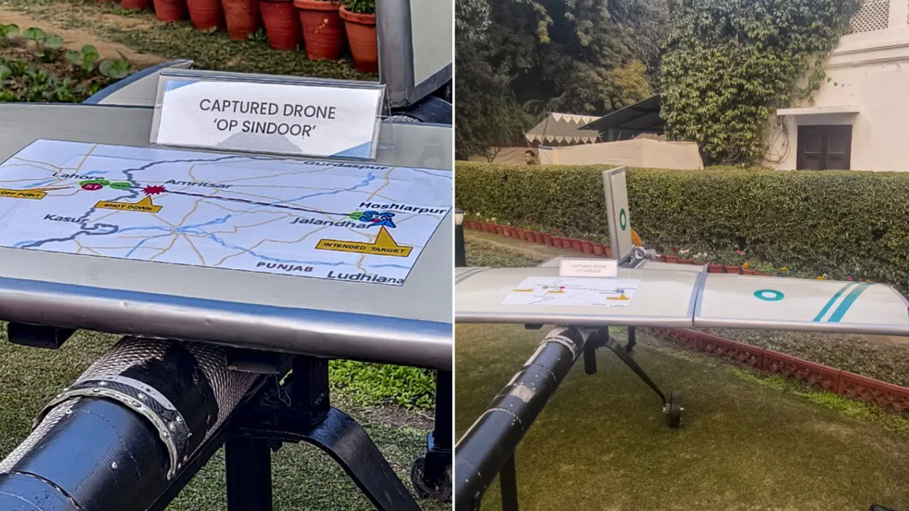 भारत ने दिखाया तुर्किए का ड्रोन, ऑपरेशन सिंदूर के समय सेना ने किया था ध्वस्त भारत ने दिखाया तुर्किए का ड्रोन, ऑपरेशन सिंदूर के समय सेना ने किया था ध्वस्त