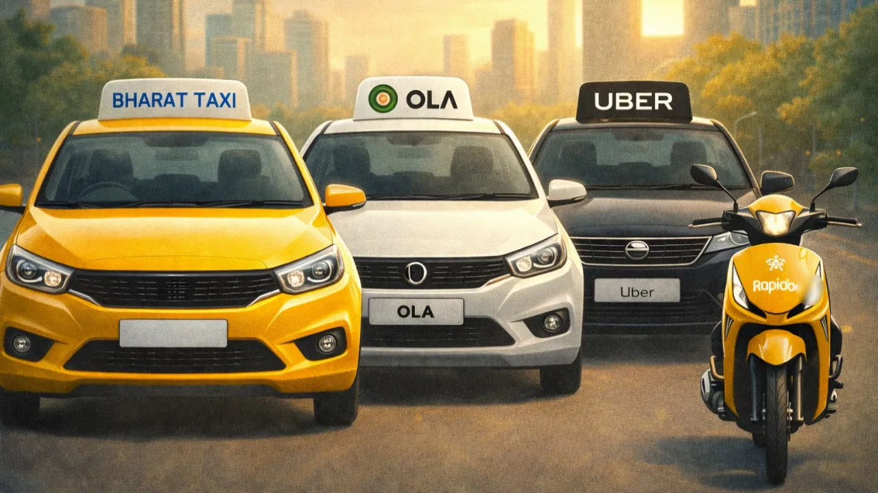 सस्ती राइड और ड्राइवर्स की ज्यादा कमाई पक्की! 1 जनवरी से बुक कर पाएंगे Bharat Taxi सस्ती राइड और ड्राइवर्स की ज्यादा कमाई पक्की! 1 जनवरी से बुक कर पाएंगे Bharat Taxi