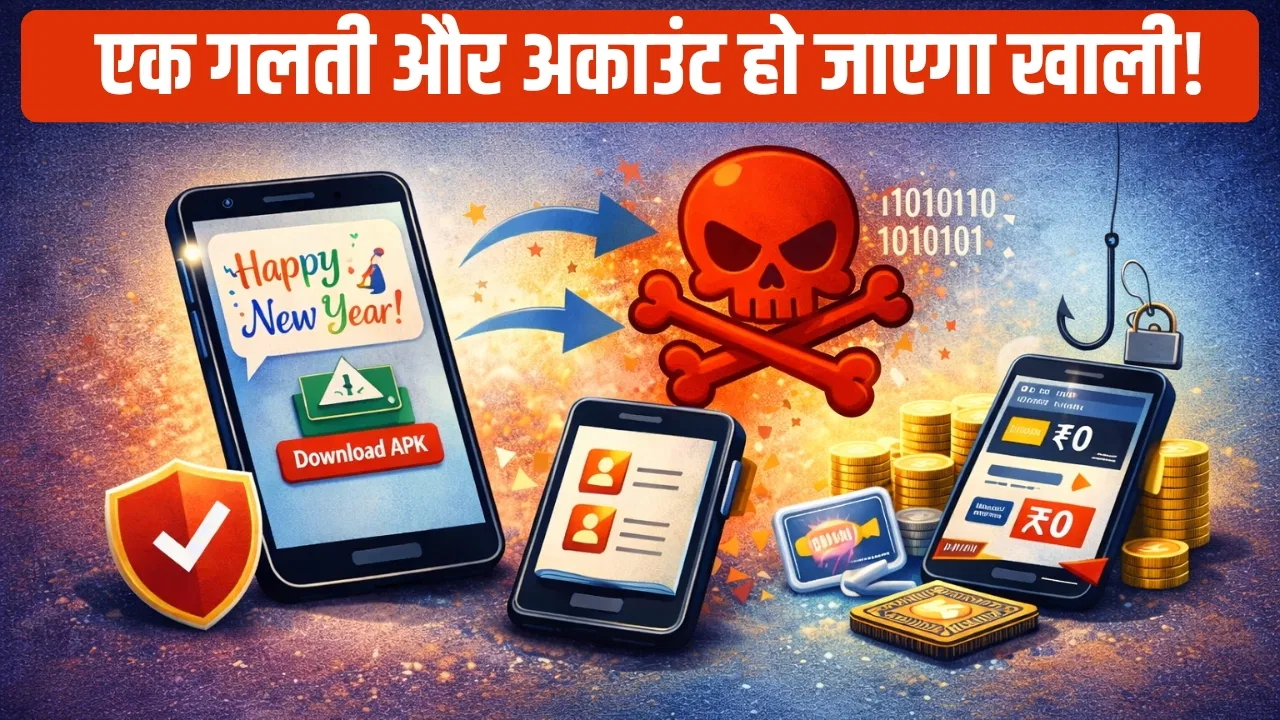सावधान! Happy New Year का एक मैसेज खाली कर सकता है आपका बैंक अकाउंट सावधान! Happy New Year का एक मैसेज खाली कर सकता है आपका बैंक अकाउंट