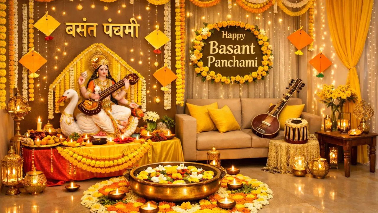 Basant Panchami Decoration Ideas: फूलों की माला से रंगोली…बसंत पंचमी पर ऐसे सजाएं घर और मंदिर, हर कोई करेगा तारीफ Basant Panchami Decoration Ideas: फूलों की माला से रंगोली...बसंत पंचमी पर ऐसे सजाएं घर और मंदिर, हर कोई करेगा तारीफ