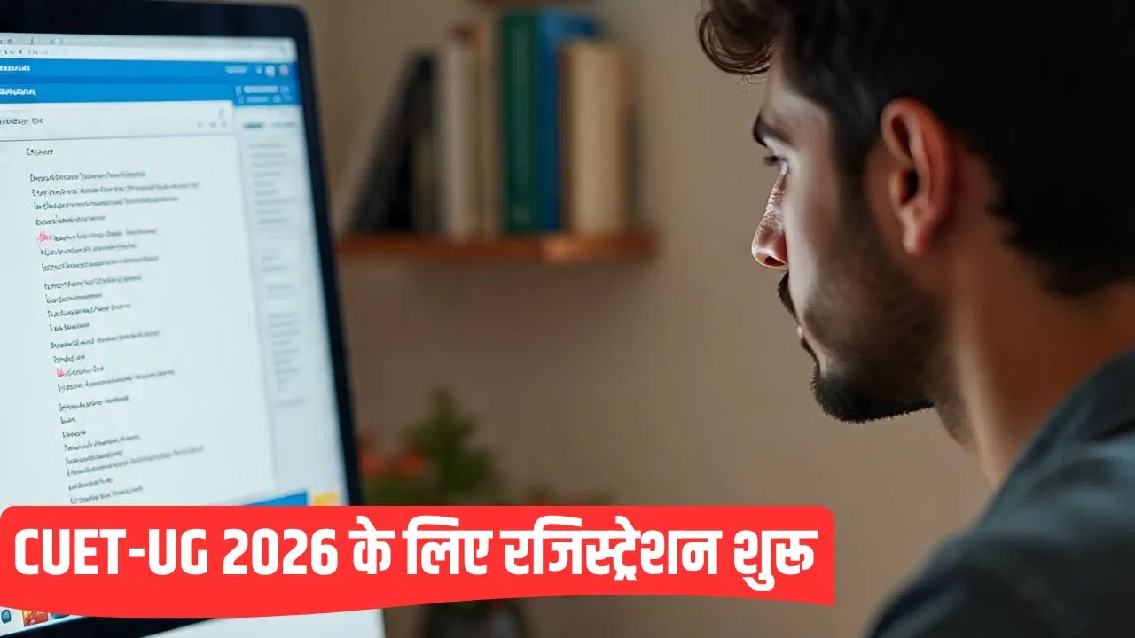 CUET UG 2026 की राह देखने वालों, शुरू हो गए हैं रजिस्ट्रेशन; यहां जानें क्या है आवेदन की प्रोसेस CUET UG 2026 की राह देखने वालों, शुरू हो गए हैं रजिस्ट्रेशन; यहां जानें क्या है आवेदन की प्रोसेस