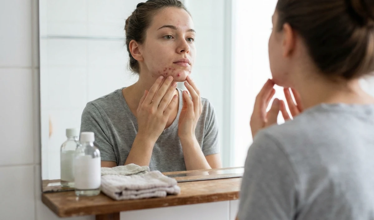 Periods में क्यों बढ़ जाते हैं Acne? जानें Hormonal Changes और Skin Problem का पूरा कनेक्शन। Periods में क्यों बढ़ जाते हैं Acne? जानें Hormonal Changes और Skin Problem का पूरा कनेक्शन।