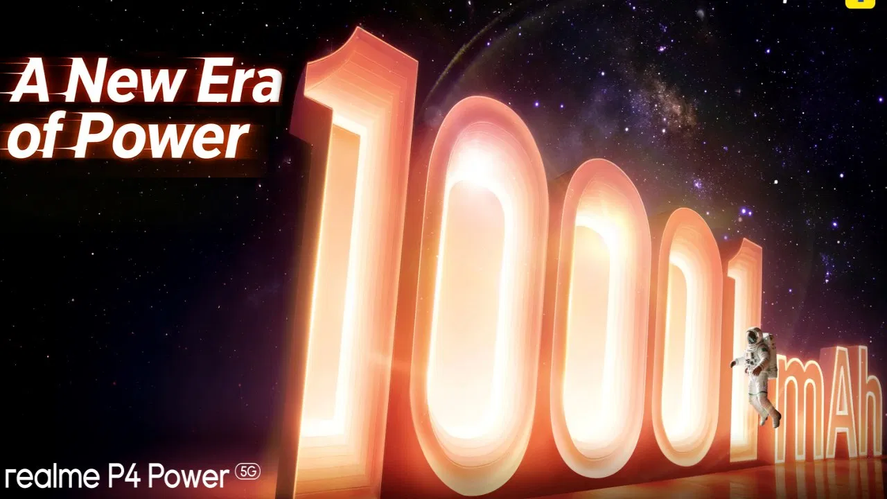 Realme P4 Power 5G: लॉन्च हुआ 10001mAh बैटरी वाला पहला फोन, Vivo-Motorola की बढ़ी टेंशन! Realme P4 Power 5G: लॉन्च हुआ 10001mAh बैटरी वाला पहला फोन, Vivo-Motorola की बढ़ी टेंशन!