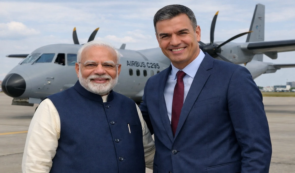 Trump की गुंडई के बीच NATO देश पहुंचा भारत, एयरबस C295 पर बड़ा ऐलान Trump की गुंडई के बीच NATO देश पहुंचा भारत, एयरबस C295 पर बड़ा ऐलान