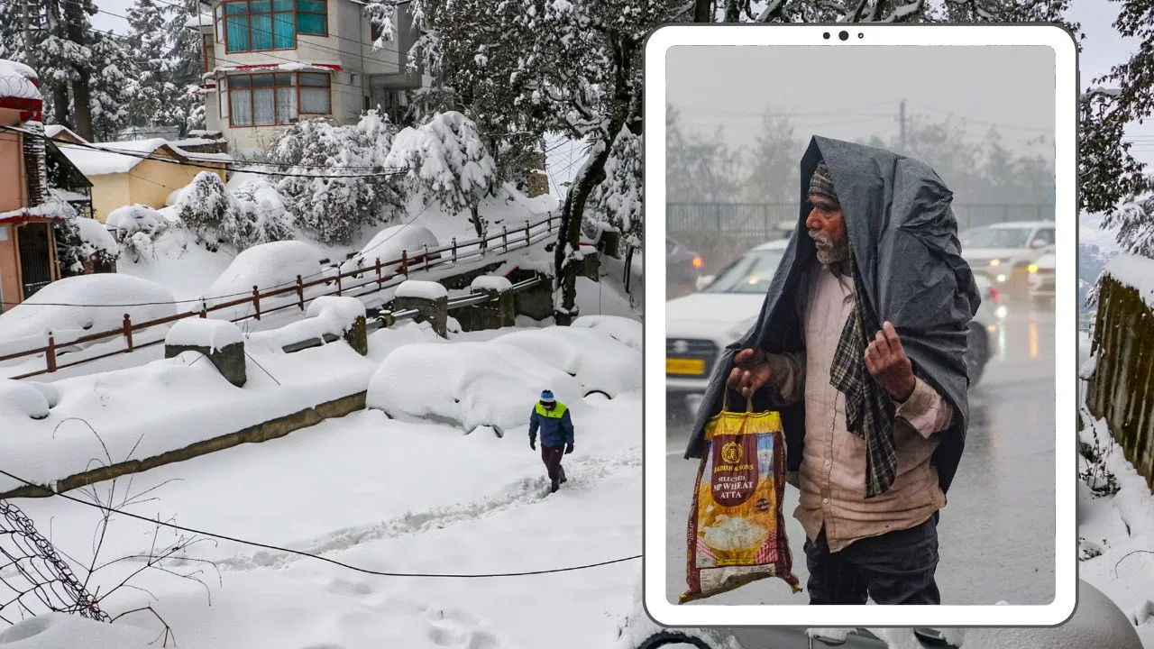 कड़ाके की सर्दी के बीच बारिश… दिल्ली में येलो अलर्ट, बर्फबारी से हिमाचल में हाल बेहाल कड़ाके की सर्दी के बीच बारिश... दिल्ली में येलो अलर्ट, बर्फबारी से हिमाचल में हाल बेहाल