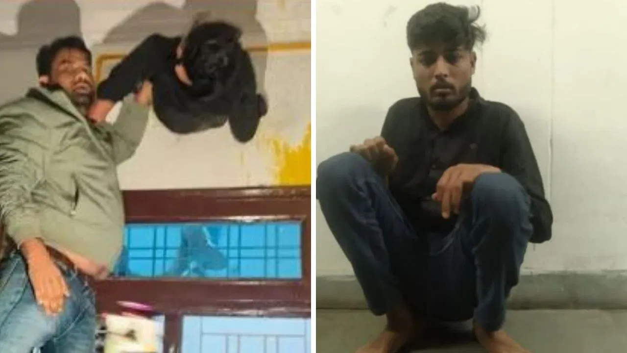 खाटूश्याम से लौटे तो दिखा ‘चमत्कार’, एग्जॉस्ट फैन के छेद में लटका मिला चोर… राजस्थान का गजब मामला खाटूश्याम से लौटे तो दिखा 'चमत्कार', एग्जॉस्ट फैन के छेद में लटका मिला चोर... राजस्थान का गजब मामला