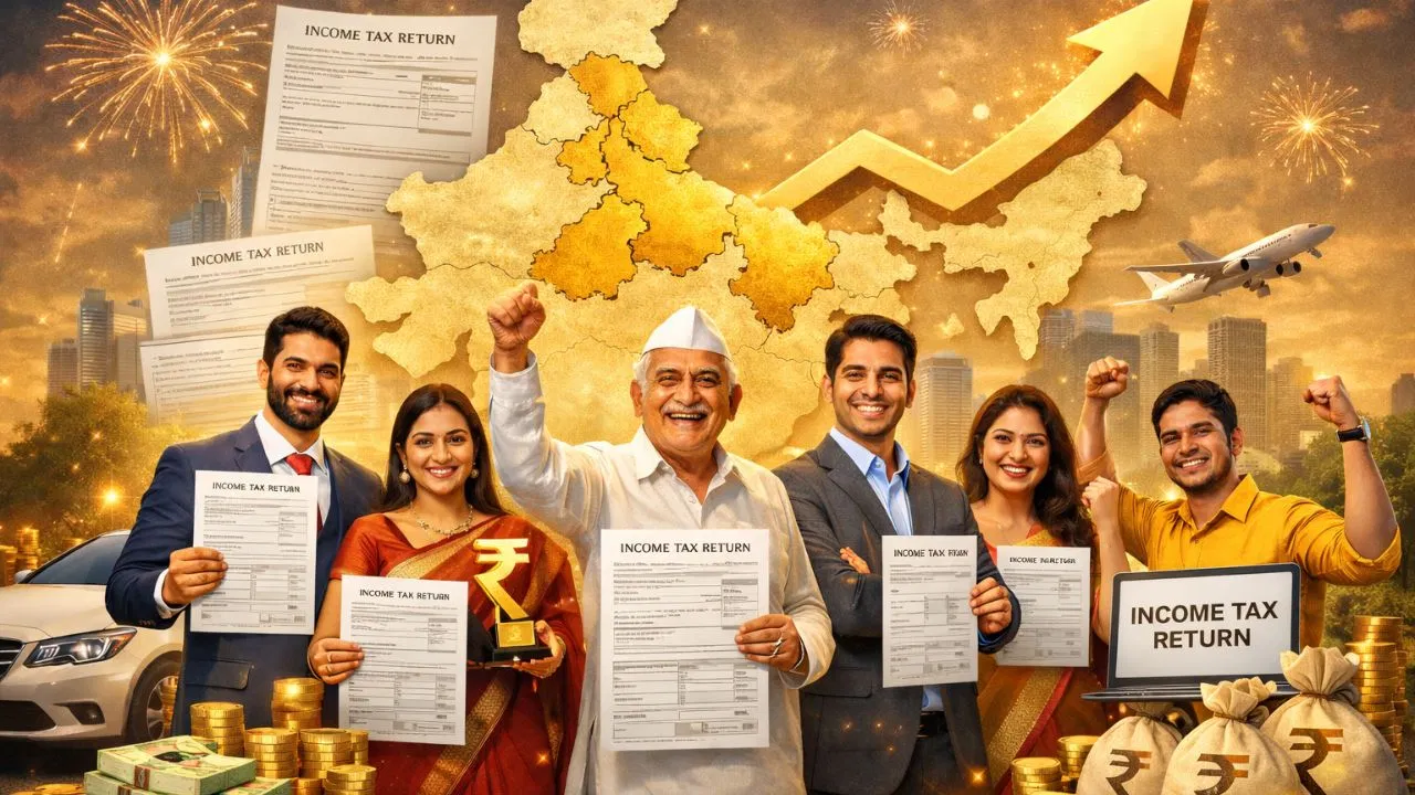 देश में करोड़पति टैक्सपेयर्स की संख्या में हुई बढ़ोतरी, इन राज्यों ने इस बार मार ली बाजी देश में करोड़पति टैक्सपेयर्स की संख्या में हुई बढ़ोतरी, इन राज्यों ने इस बार मार ली बाजी
