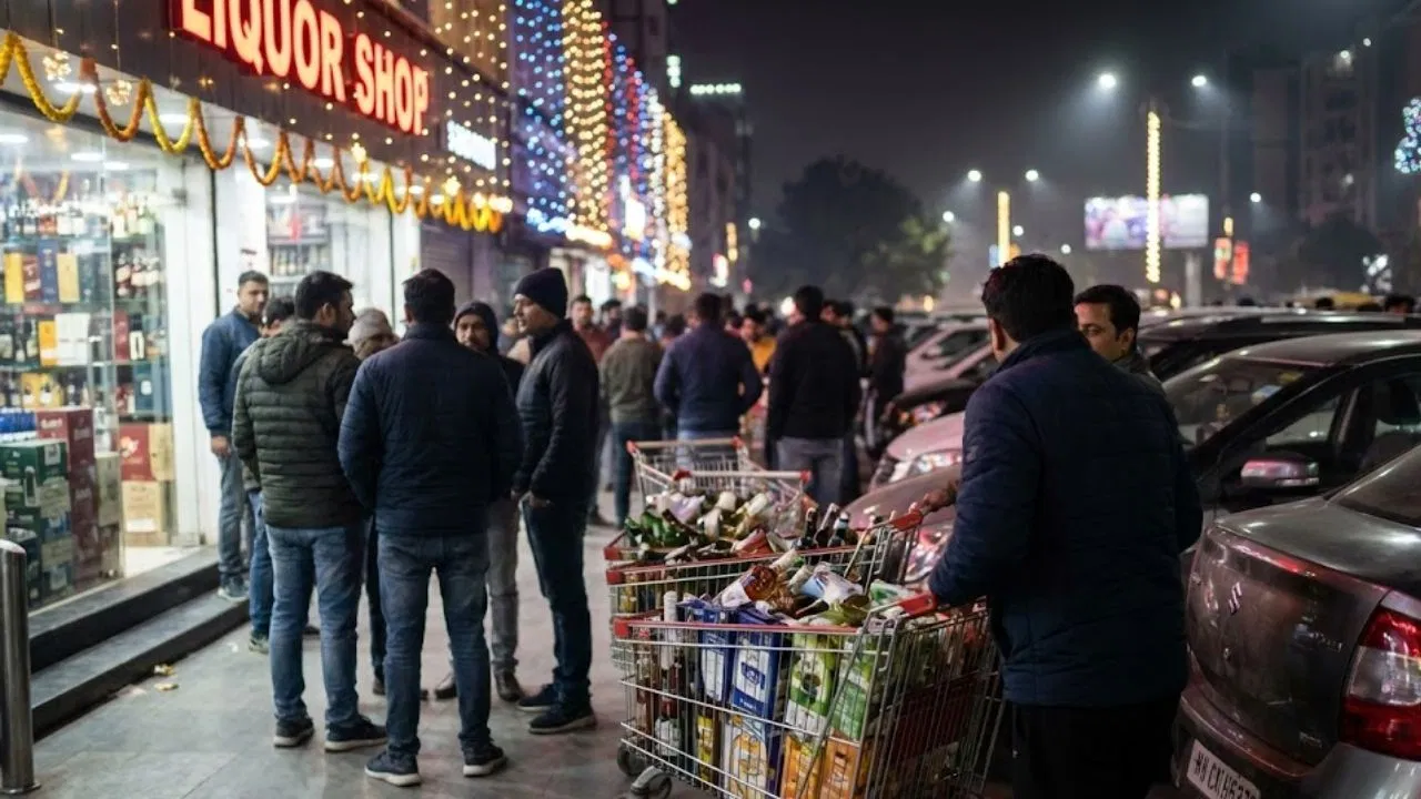 बाप रे! 1 रात में 17 करोड़ की ‘दारू’ पी गए नोएडा वाले, भर गई सरकार की तिजोरी बाप रे! 1 रात में 17 करोड़ की 'दारू' पी गए नोएडा वाले, भर गई सरकार की तिजोरी