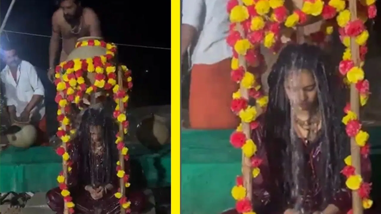 राजस्थान: ‘शिव का जाप और शरीर पर गिरता मटकों से पानी…’कड़ाके की सर्दी में महिला साध्वी क्यों कर रहीं जलधारा तपस्या? राजस्थान: 'शिव का जाप और शरीर पर गिरता मटकों से पानी...'कड़ाके की सर्दी में महिला साध्वी क्यों कर रहीं जलधारा तपस्या?