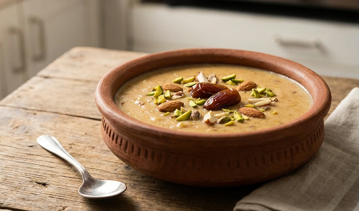 Iftar Party की शान बढ़ाएगी यह शाही खीर, मिनटों में बनाएं ये Delicious खजूर Dessert Iftar Party की शान बढ़ाएगी यह शाही खीर, मिनटों में बनाएं ये Delicious खजूर Dessert