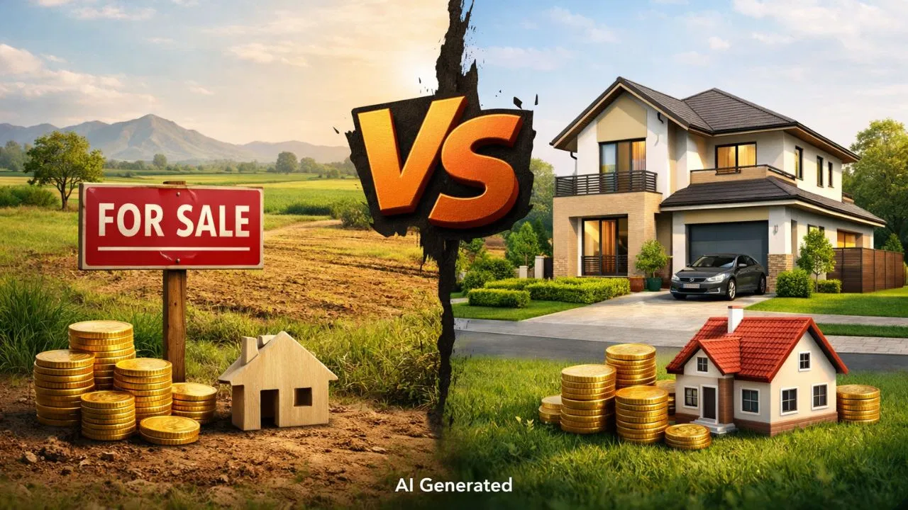 Land vs Home Investment: जमीन या घर? जानिए निवेश के लिए कौन है बेहतर विकल्प Land vs Home Investment: जमीन या घर? जानिए निवेश के लिए कौन है बेहतर विकल्प