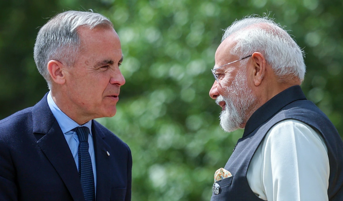 ट्रंप के टेंट्रम से तंग हो रहा Canada! नयी आस के लिए PM Mark Carney का भारत दौरा | Mark Carney India Visit ट्रंप के टेंट्रम से तंग हो रहा Canada! नयी आस के लिए PM Mark Carney का भारत दौरा | Mark Carney India Visit
