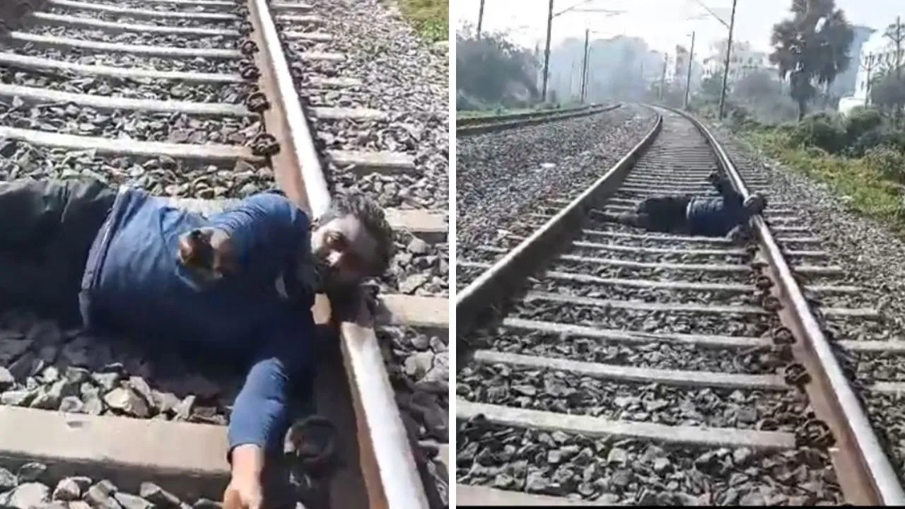 पत्नी के तानों से तंग आकर रेलवे ट्रैक पर लेटा पति, वीडियो कॉल करके बोला- ट्रेन से कटकर जान दे रहा हूं, फिर जो हुआ… पत्नी के तानों से तंग आकर रेलवे ट्रैक पर लेटा पति, वीडियो कॉल करके बोला- ट्रेन से कटकर जान दे रहा हूं, फिर जो हुआ...