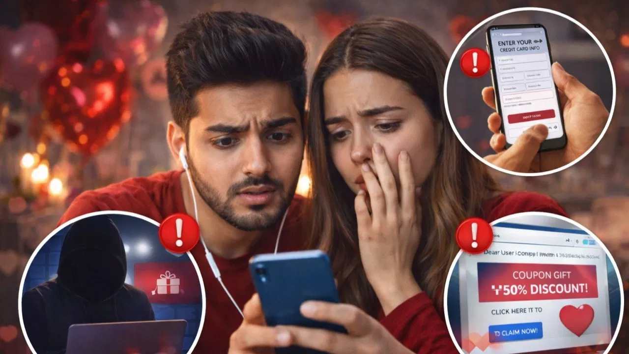 सावधान: Valentines Day पर इन 3 ऑनलाइन स्कैम से बचकर रहना, वरना मुश्किल में पड़ जाएंगे आप सावधान: Valentines Day पर इन 3 ऑनलाइन स्कैम से बचकर रहना, वरना मुश्किल में पड़ जाएंगे आप