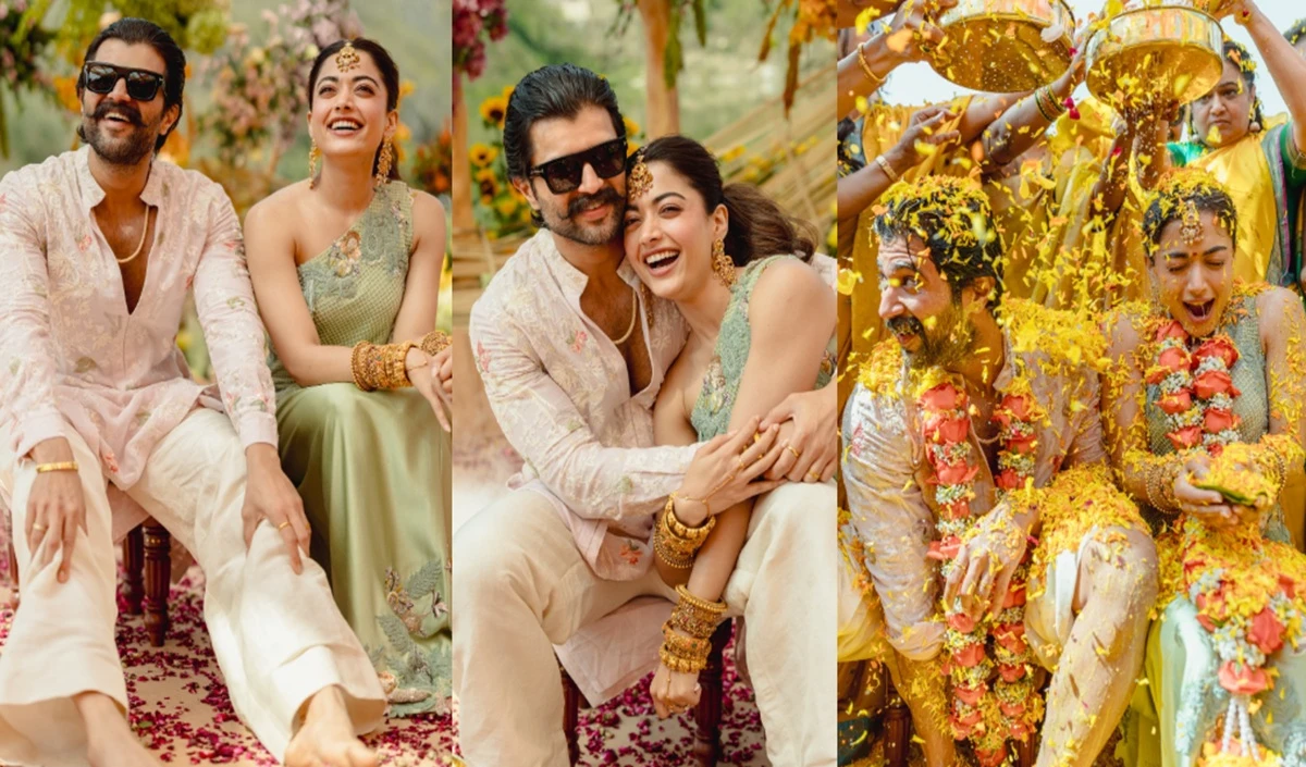 Rashmika Mandanna- Vijay Deverakonda Haldi Picture | हल्दी नहीं, ये तो ‘हल्दी-होली’ है! रश्मिका ने शेयर कीं अनदेखी तस्वीरें Rashmika Mandanna- Vijay Deverakonda Haldi Picture | हल्दी नहीं, ये तो 'हल्दी-होली' है! रश्मिका ने शेयर कीं अनदेखी तस्वीरें