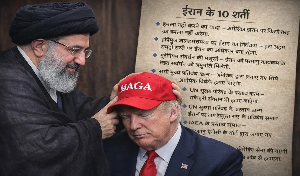 Iran 10 Point Conditions On Ceasefire: ईरान की कौन सी 10 बड़ी शर्तें मान गया अमेरिका? तेहरान ने कहा बड़ी जीत, देखें लिस्ट Iran 10 Point Conditions On Ceasefire: ईरान की कौन सी 10 बड़ी शर्तें मान गया अमेरिका? तेहरान ने कहा बड़ी जीत, देखें लिस्ट