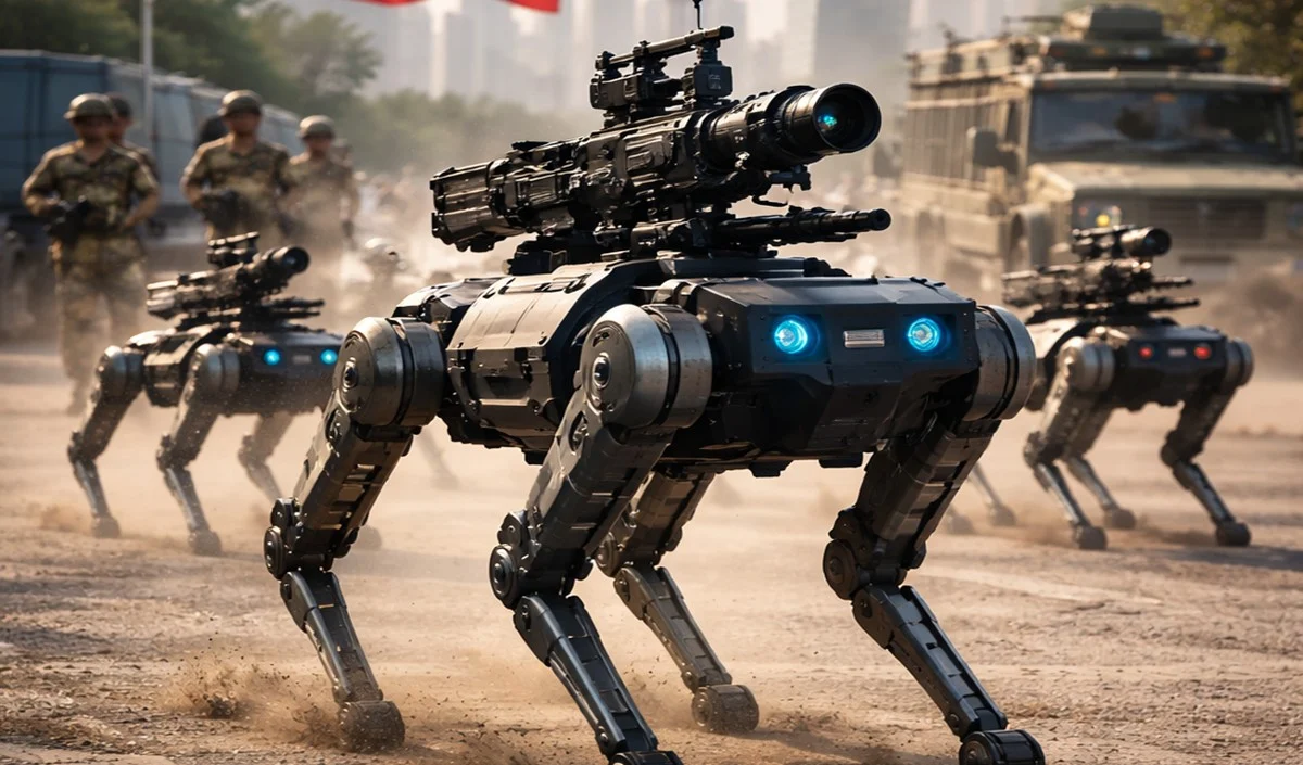 Prabhasakshi NewsRoom: China का खतरनाक Robotic Dogs दस्ता बदल देगा भविष्य के युद्धों का परिदृश्य Prabhasakshi NewsRoom: China का खतरनाक Robotic Dogs दस्ता बदल देगा भविष्य के युद्धों का परिदृश्य