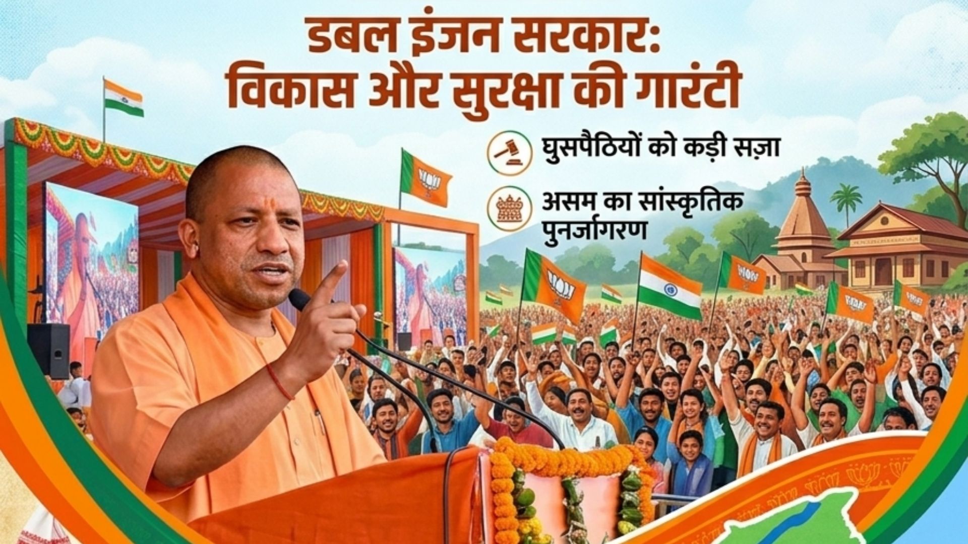 Desk SBN : “बरछला की रैली में गरजे योगी: घुसपैठियों और दंगाइयों को शरण देने वालों का समय अब खत्म”