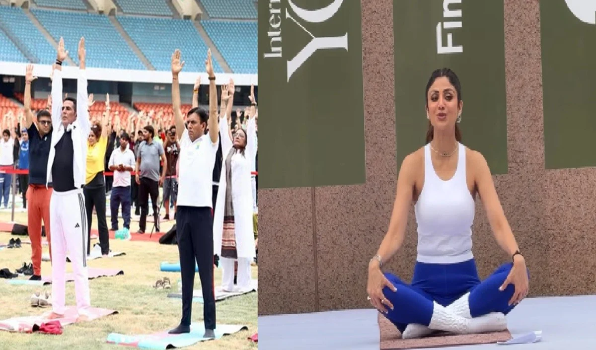 International Yoga Day पर दिखा Bollywood Stars का जलवा, Live Yoga कर फैंस को दिया Fitness का डोज International Yoga Day पर दिखा Bollywood Stars का जलवा, Live Yoga कर फैंस को दिया Fitness का डोज