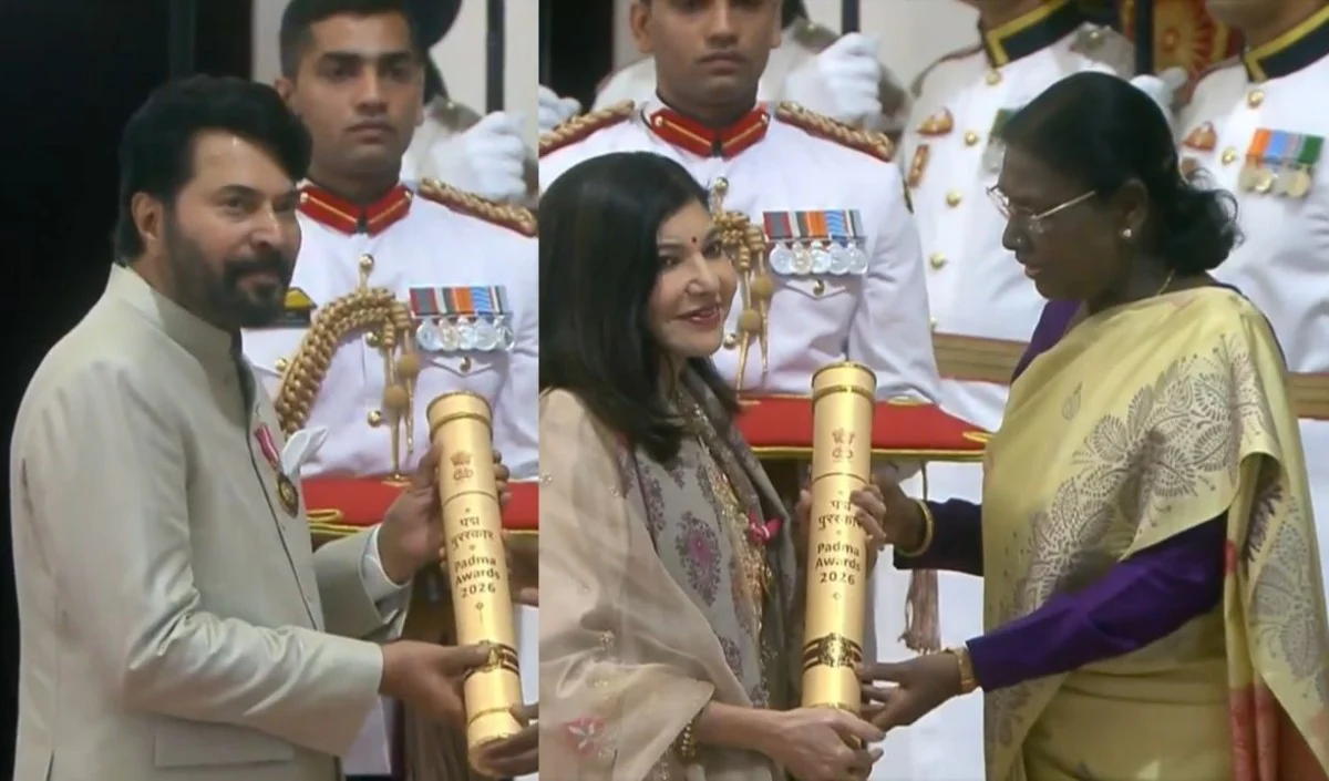 Padma Awards 2026: ममूटी और अल्का याग्निक को मिला पद्म भूषण, आर माधवन हुए पद्म श्री से सम्मानित Padma Awards 2026: ममूटी और अल्का याग्निक को मिला पद्म भूषण, आर माधवन हुए पद्म श्री से सम्मानित