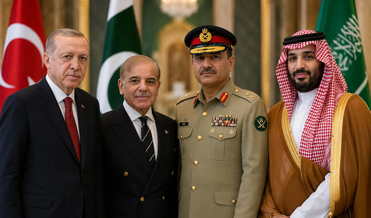3 मुस्लिम राष्ट्रों ने चला बड़ा दाँव, Turkey, Saudi Arabia और Pakistan के बीच Defence Pact से दुनिया हैरान 3 मुस्लिम राष्ट्रों ने चला बड़ा दाँव, Turkey, Saudi Arabia और Pakistan के बीच Defence Pact से दुनिया हैरान