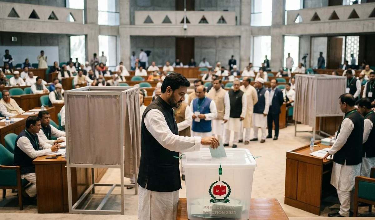 Bangladesh में राष्ट्रपति चुनाव के लिए मतदान जारी, Mirza Alamgir मजबूत स्थिति में Bangladesh में राष्ट्रपति चुनाव के लिए मतदान जारी, Mirza Alamgir मजबूत स्थिति में