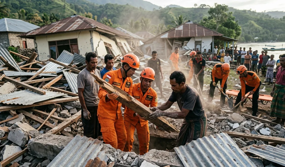 Indonesia Earthquake: इंडोनेशिया में 7.7 तीव्रता के भूकंप से 20 की मौत Indonesia Earthquake: इंडोनेशिया में 7.7 तीव्रता के भूकंप से 20 की मौत