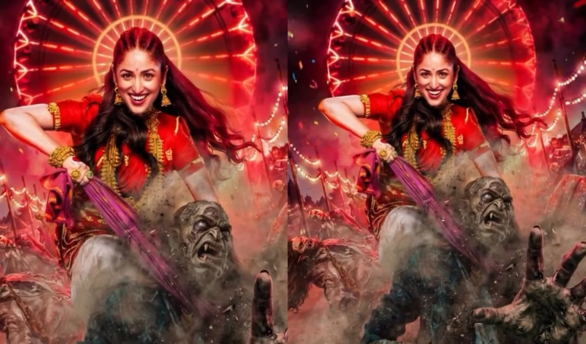 Nayyi Navelli Motion Poster: लाल साड़ी पहने राक्षस का गला घोंटती दिखीं Yami Gautam Nayyi Navelli Motion Poster: लाल साड़ी पहने राक्षस का गला घोंटती दिखीं Yami Gautam
