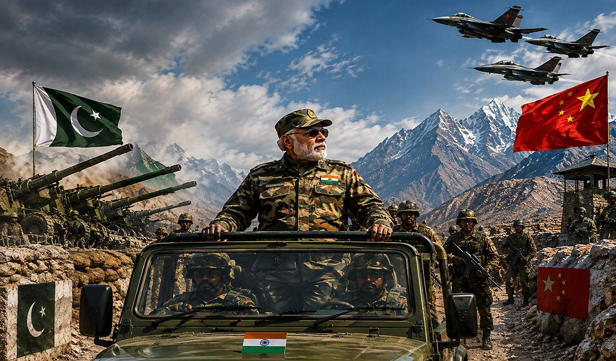 Shaurya Path: इधर से China, उधर से Pakistan, Border की रक्षा कैसे करेगा Hindustan? सामने आया पूरा प्लान Shaurya Path: इधर से China, उधर से Pakistan, Border की रक्षा कैसे करेगा Hindustan? सामने आया पूरा प्लान